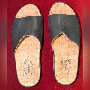 Kork-Ease Tutsi Women's Navy Blue Slide On Sandals Size 7M Pre-Owned Great Cond